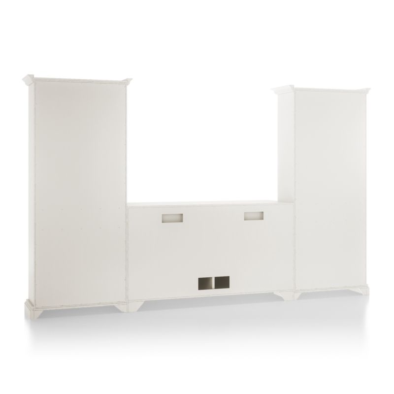 Cameo Dama 3-Piece Entertainment Center with Storage Bookcases