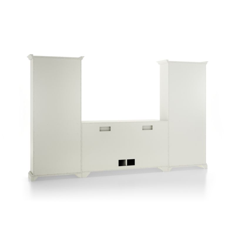 Cameo Vamelie 3-Piece Entertainment Center with Storage Bookcases