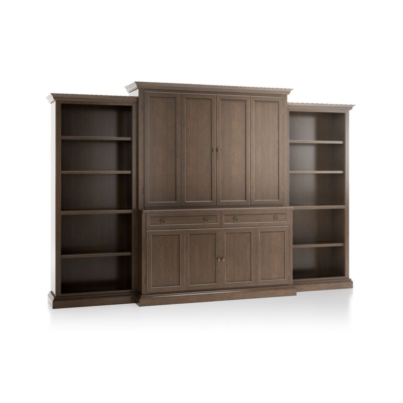 Cameo Pinot Lancaster -Piece Entertainment Center with Open Bookcases