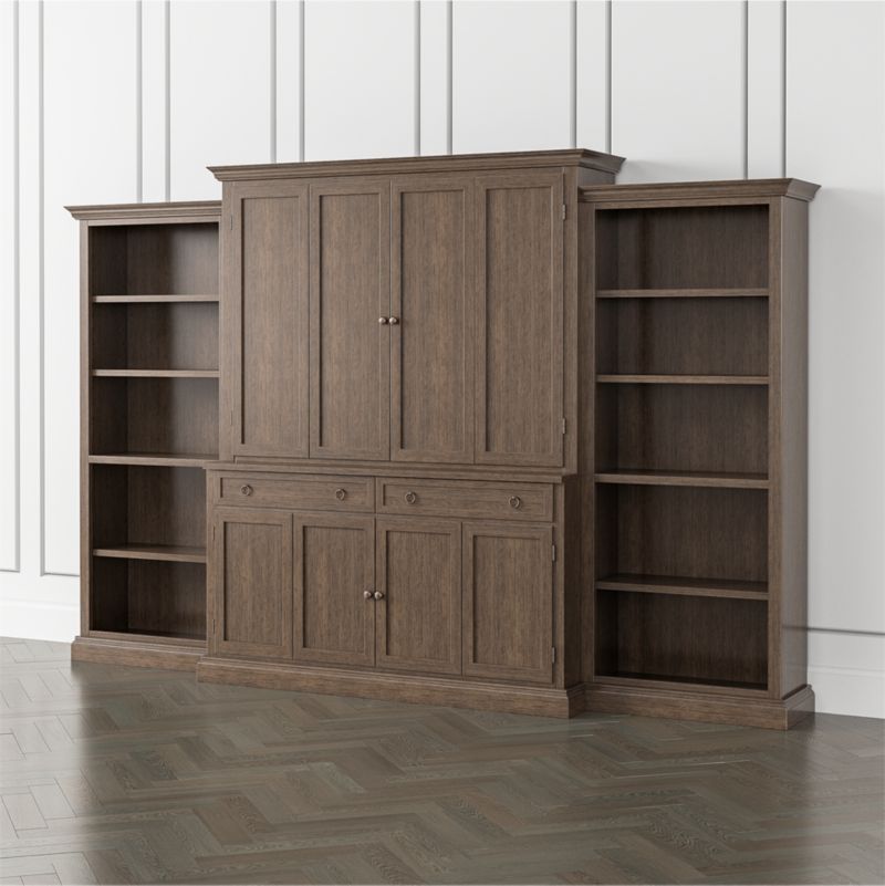 Cameo Pinot Lancaster -Piece Entertainment Center with Open Bookcases