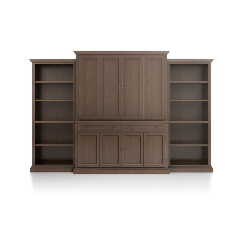 Cameo Pinot Lancaster -Piece Entertainment Center with Open Bookcases