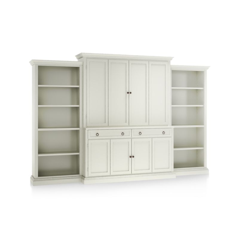Cameo Vamelie -Piece Entertainment Center with Open Bookcases