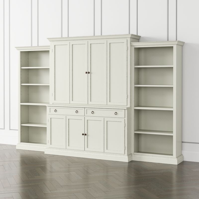 Cameo Vamelie -Piece Entertainment Center with Open Bookcases