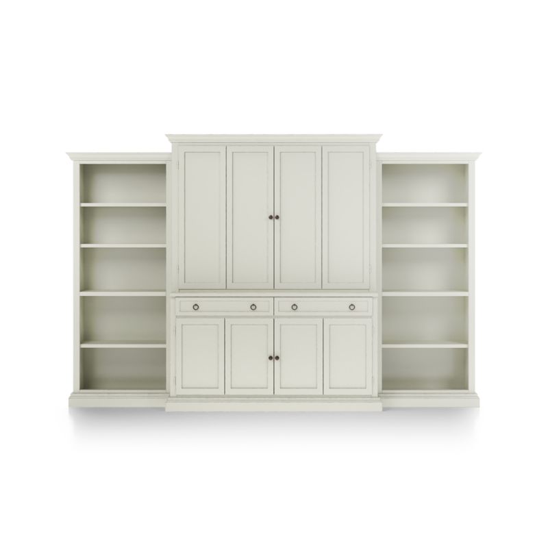 Cameo Vamelie -Piece Entertainment Center with Open Bookcases