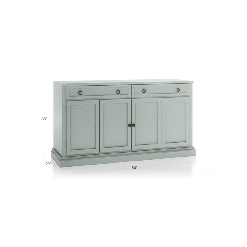 Cameo 62" Blue Grey Modular Storage Media Console