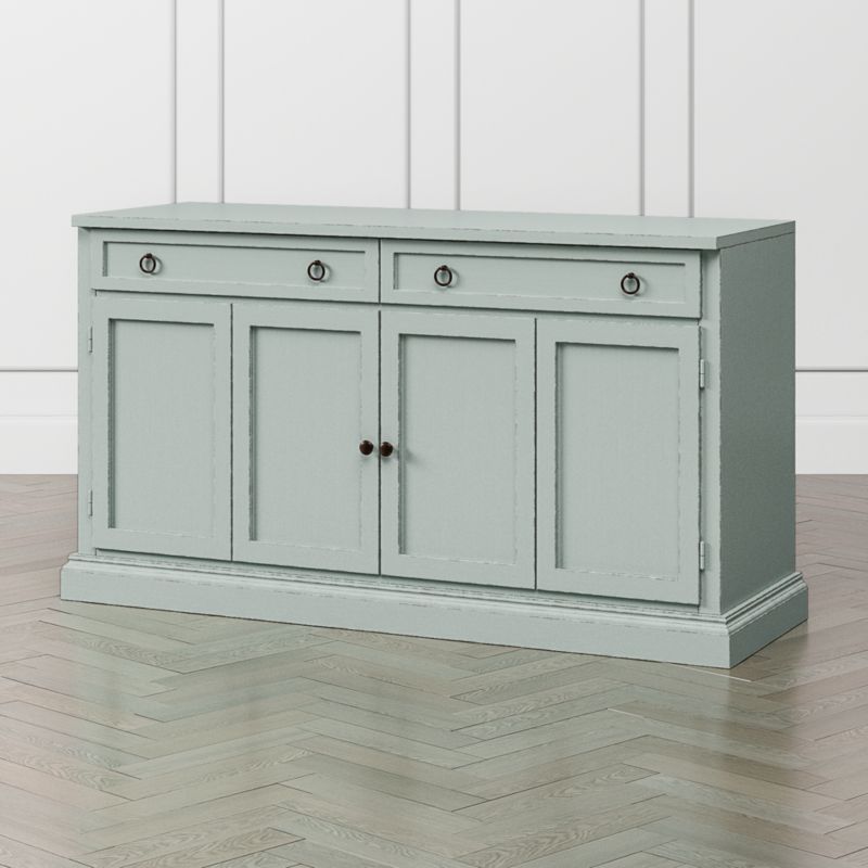 Cameo 62" Blue Grey Modular Storage Media Console