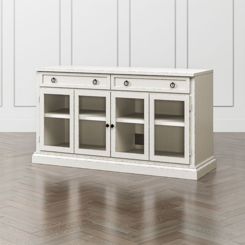 Cameo 62" Dama Modular Storage Media Console with Glass Doors