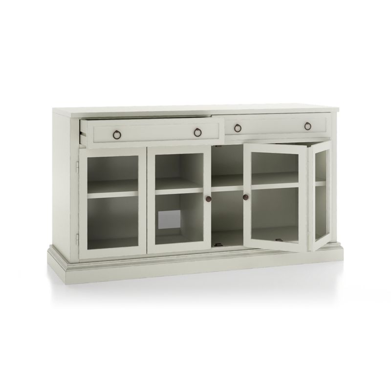 Cameo Vamelie 62" Modular Storage Media Console with Glass Doors