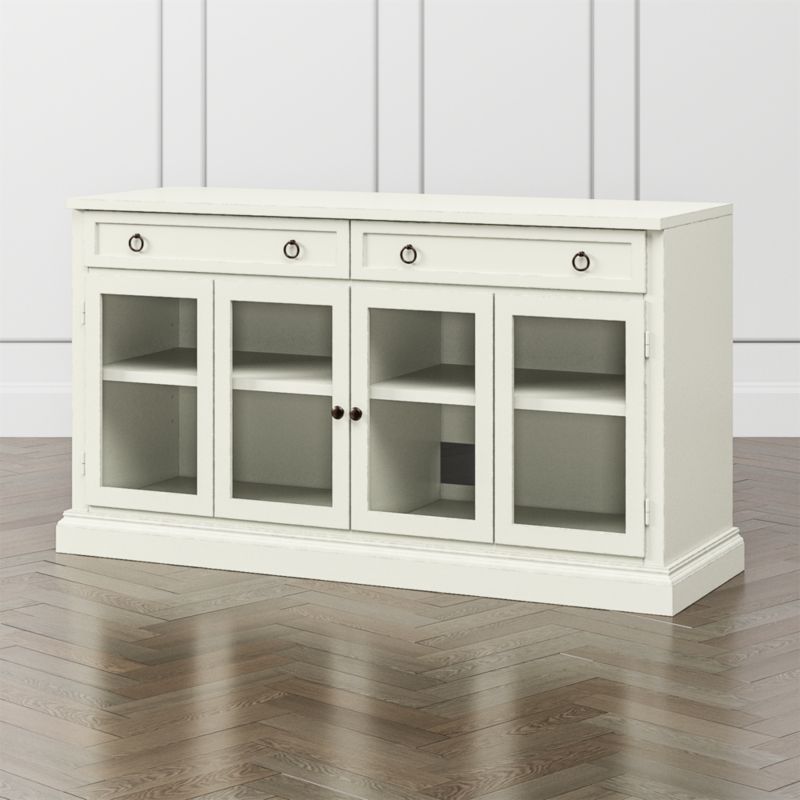 Cameo Vamelie 62" Modular Storage Media Console with Glass Doors