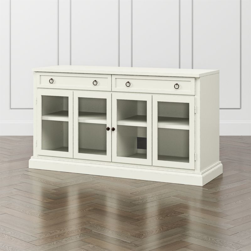 Cameo Vamelie 62" Modular Storage Media Console with Glass Doors