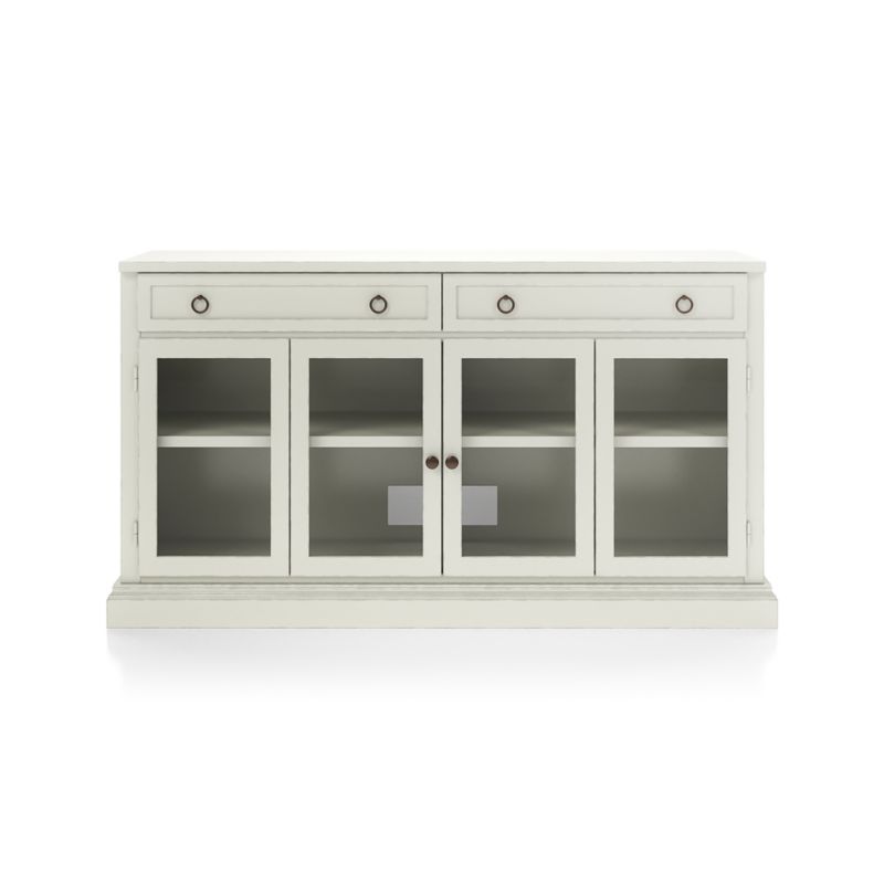 Cameo Vamelie 62" Modular Storage Media Console with Glass Doors