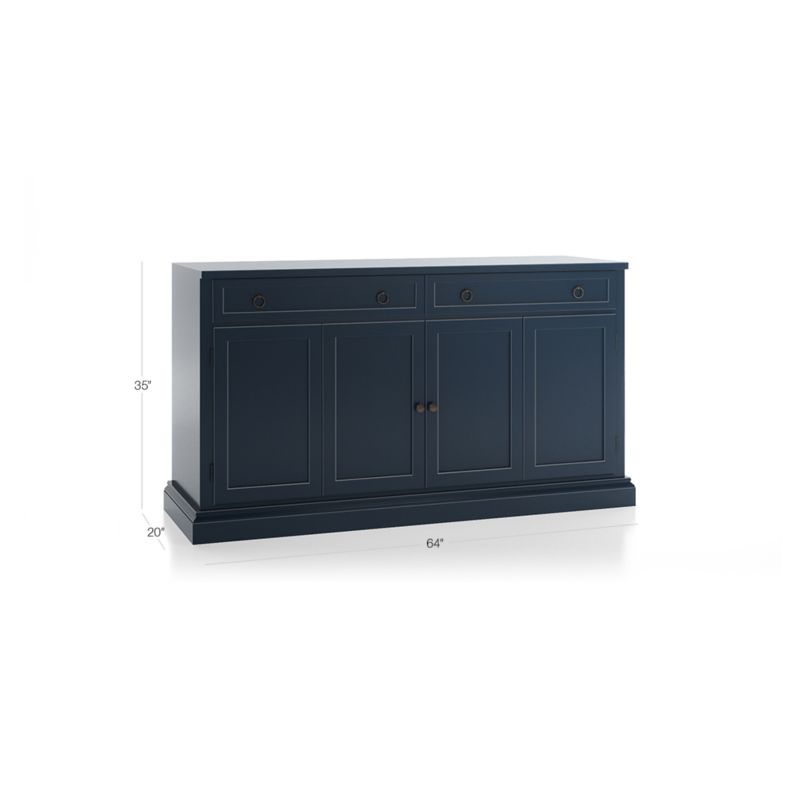 Cameo 62" Indigo Modular Storage Media Console