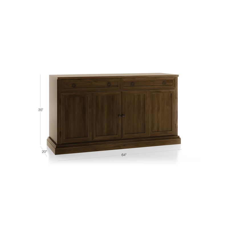 Cameo Nero Noce 62" Modular Storage Media Console