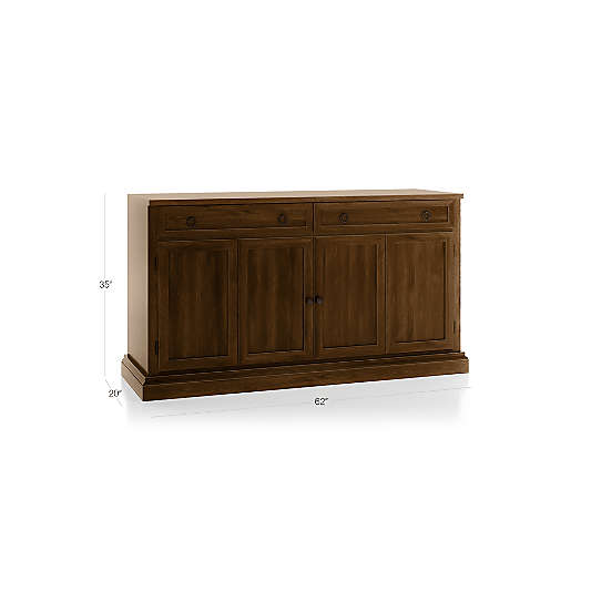 Cameo Nero Noce 62" Modular Storage Media Console