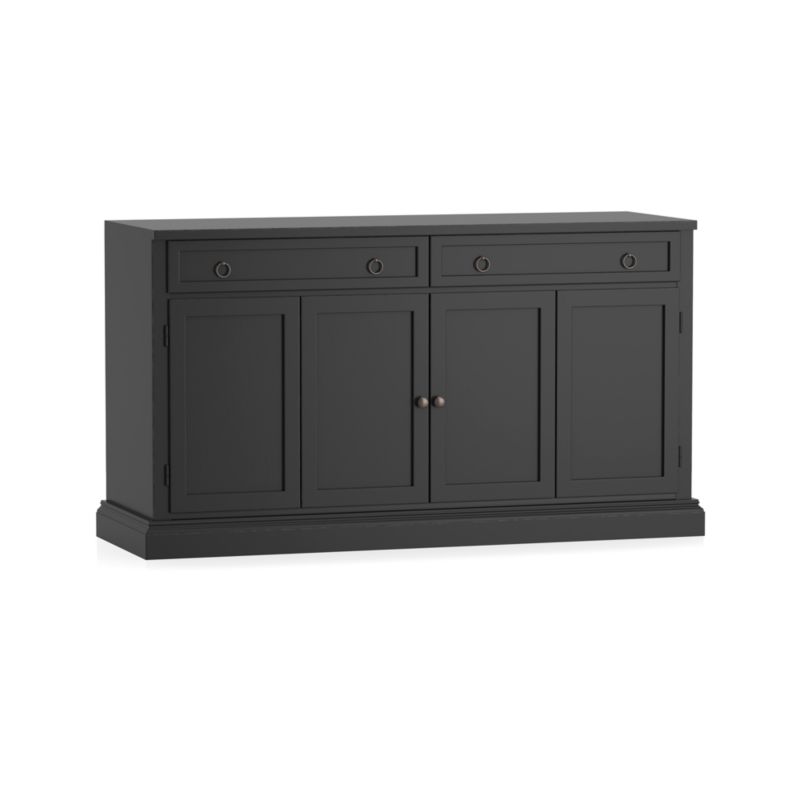 Cameo 62" Bruno Black Modular Storage Media Console