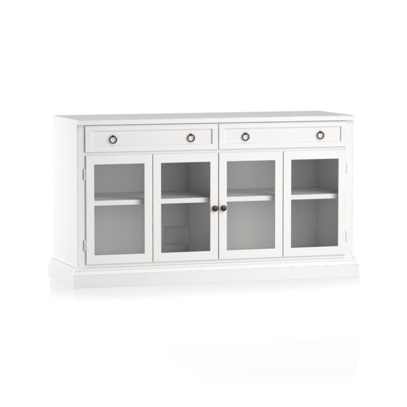 Cameo 62" White Modular Storage Media Console with Glass Doors - image 4 of 8