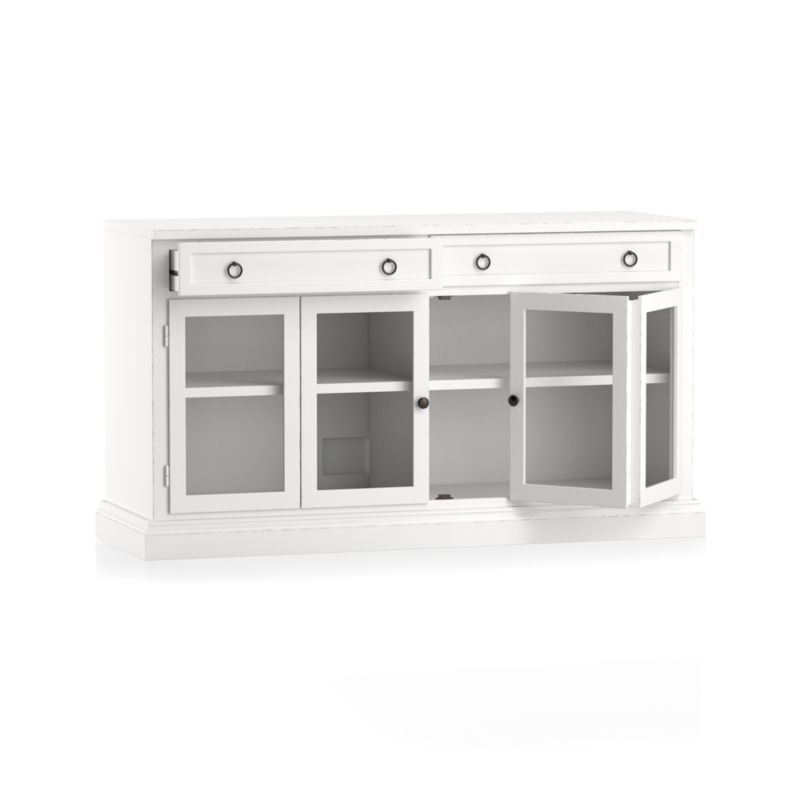 Cameo 62" White Modular Storage Media Console with Glass Doors - image 6 of 8