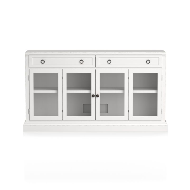 Cameo 62" White Modular Storage Media Console with Glass Doors - image 3 of 8