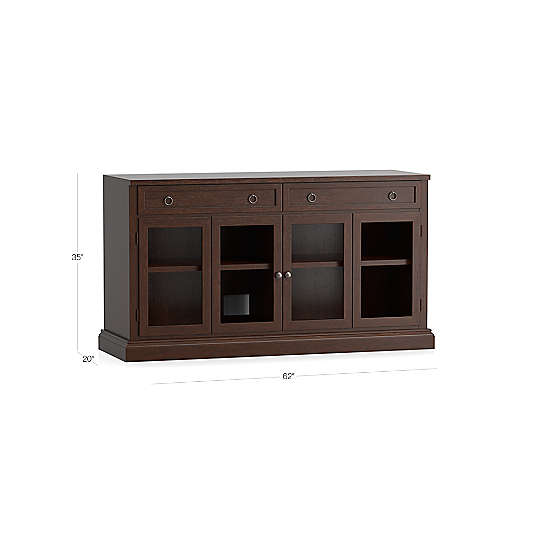 Cameo 62" Aretina Modular Storage Media Console with Glass Doors