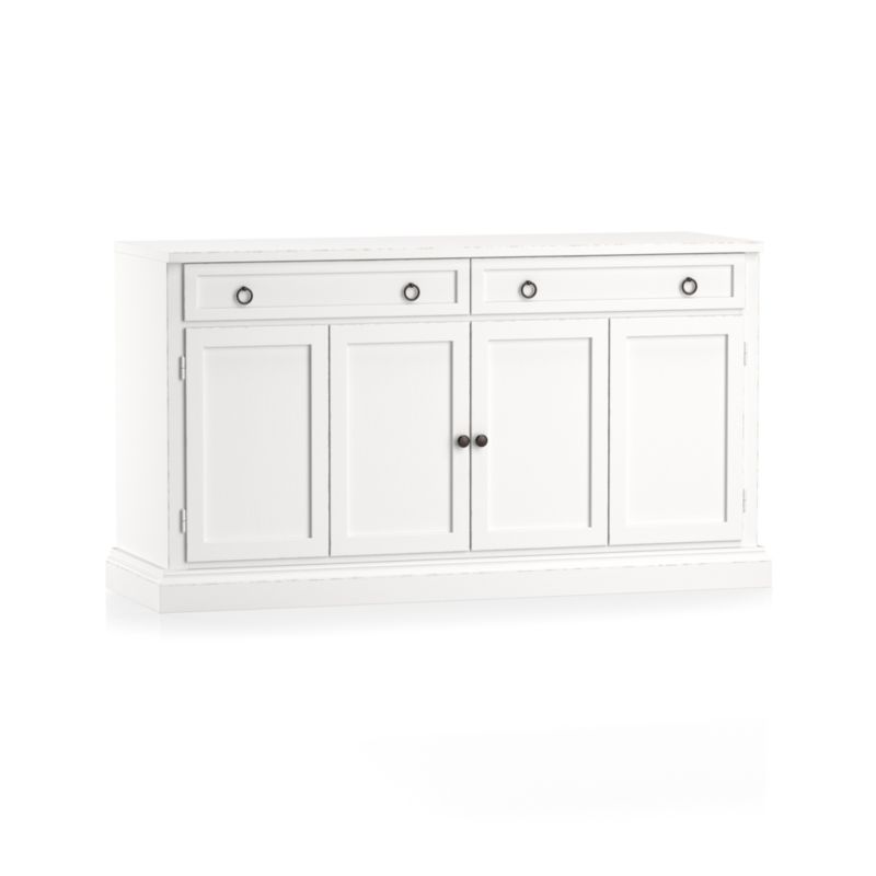 Cameo 62" White Modular Storage Media Console