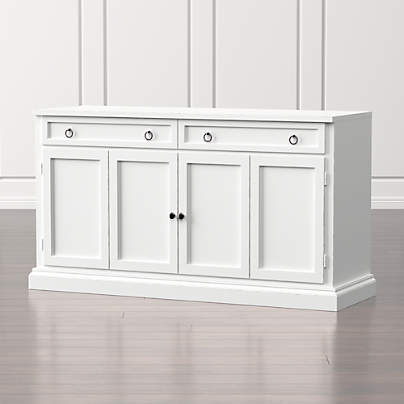 Cameo 62" White Modular Storage Media Console