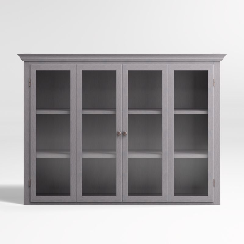 Cameo Dove Grey Glass Hutch