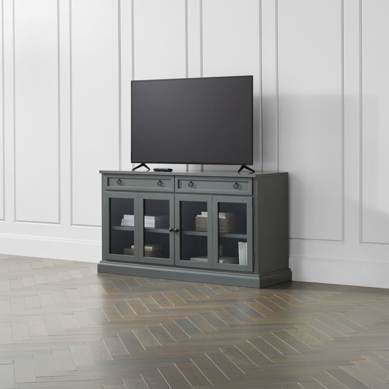 Cameo 62" Modular Storage Media Console with Glass Doors
