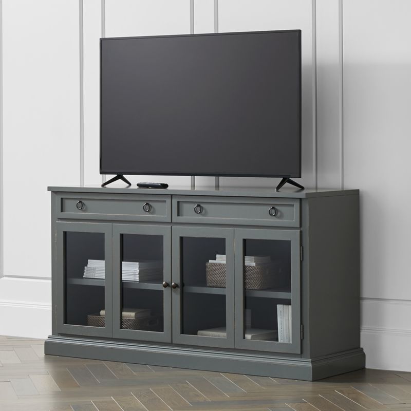 Cameo 62" Modular Storage Media Console with Glass Doors