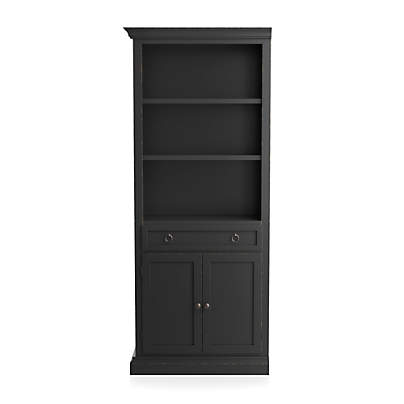 Cameo Bruno Black Left Storage Bookcase