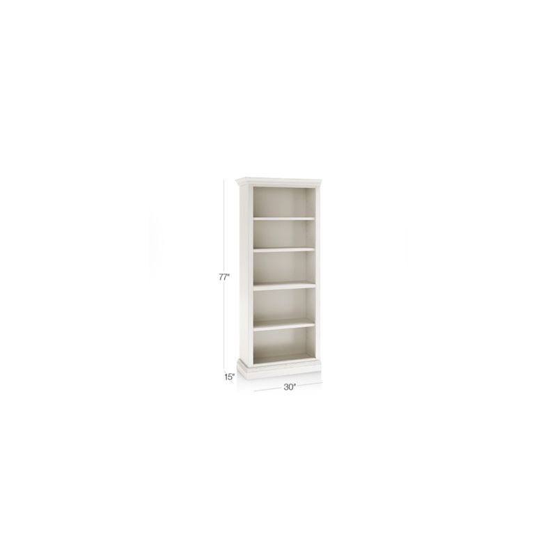 Cameo Dama Open Bookcase with Left Crown