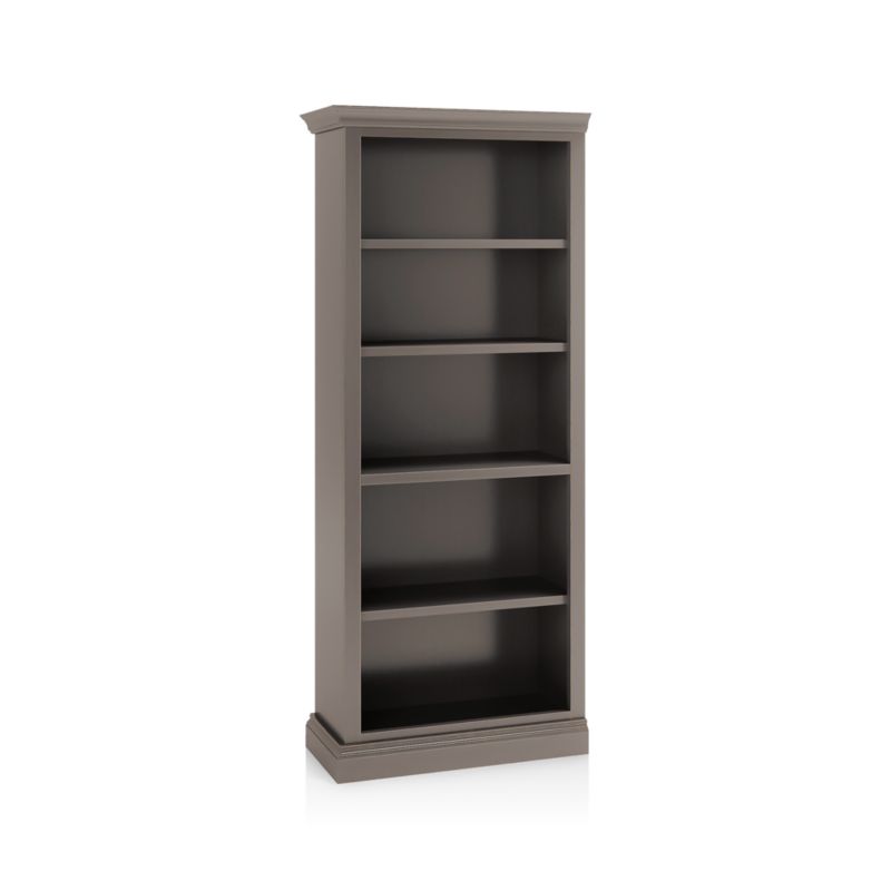 Cameo Grigio Open Bookcase with Left Crown