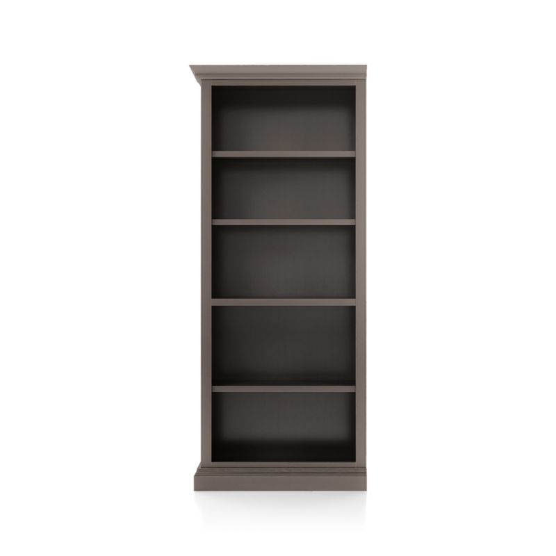 Cameo Grigio Open Bookcase with Left Crown