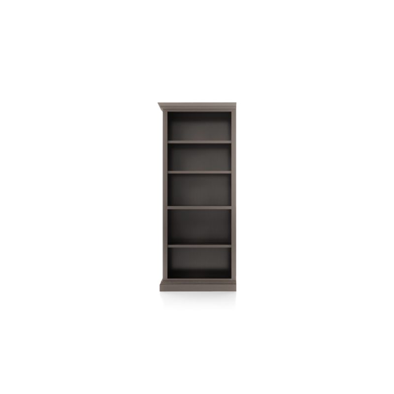 Cameo Grigio Open Bookcase with Left Crown