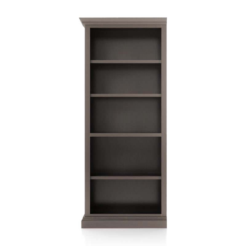 Cameo Grigio Open Bookcase with Left Crown