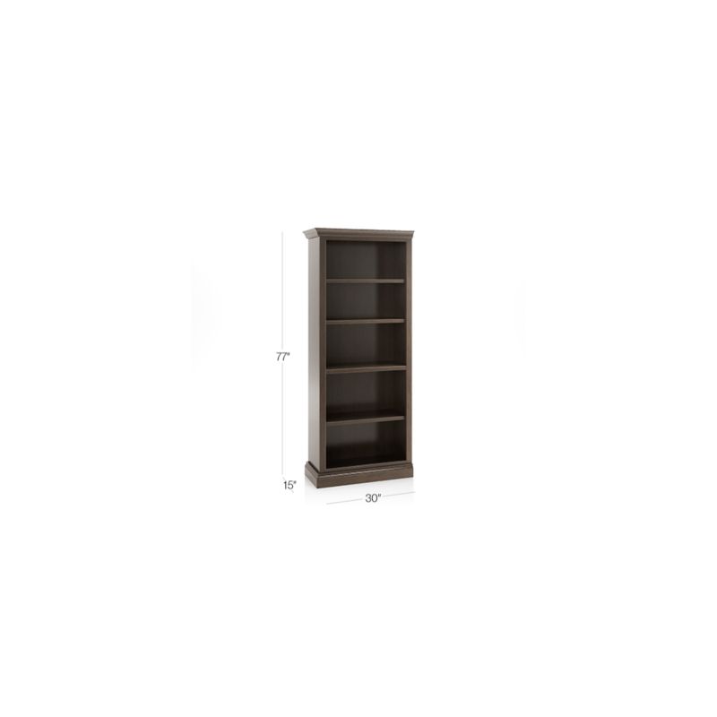 Cameo Pinot Lancaster Open Bookcase with Left Crown