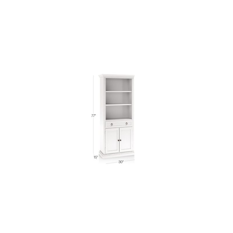 Cameo Dama Storage Bookcase with Left Crown