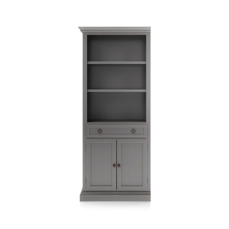 Cameo Grigio Storage Bookcase with Left Crown