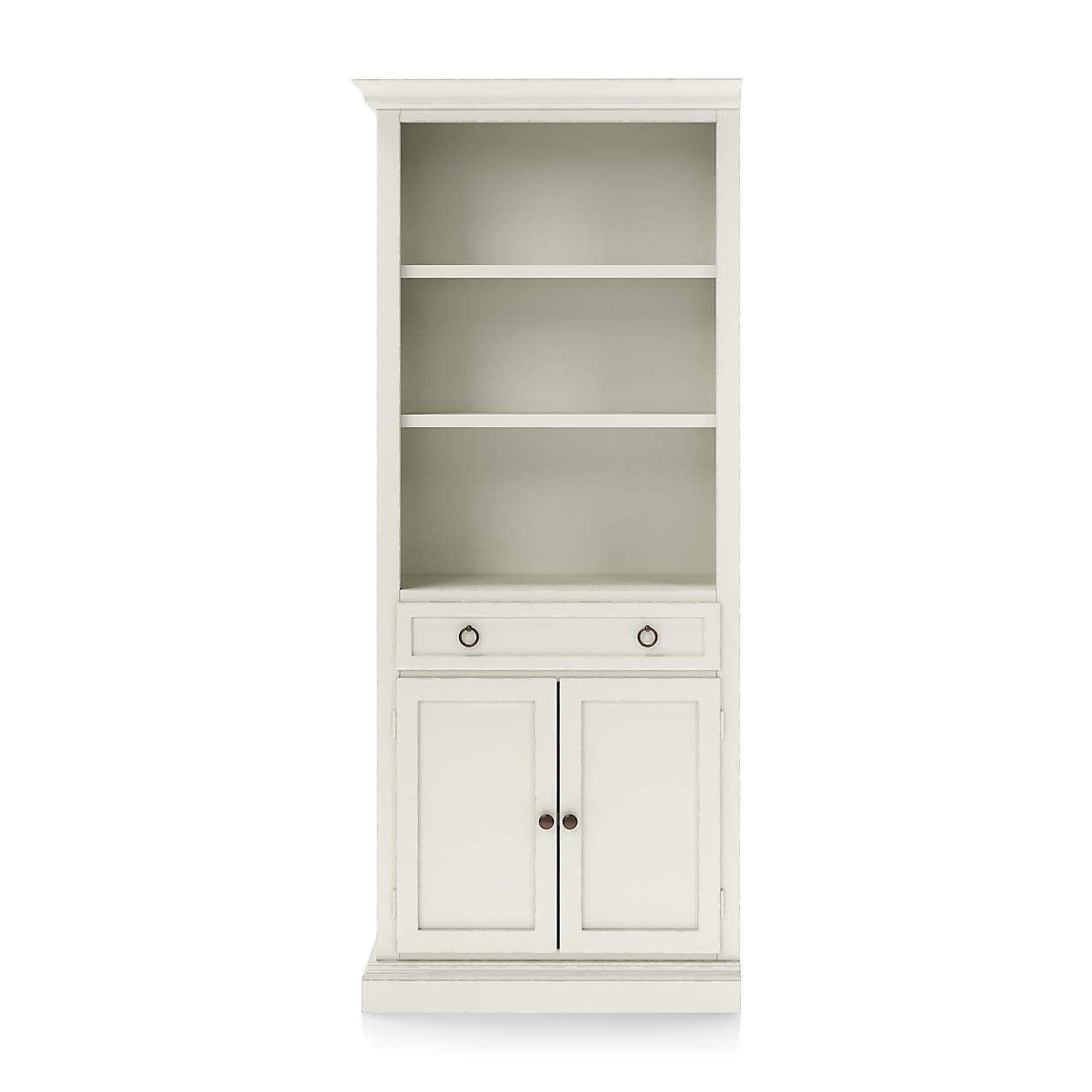 Cameo Vamelie Storage Bookcase with Left Crown | Crate & Barrel