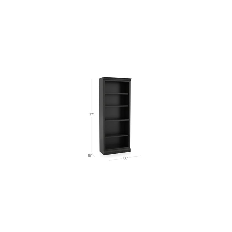 Cameo Bruno Black Middle Open Bookcase