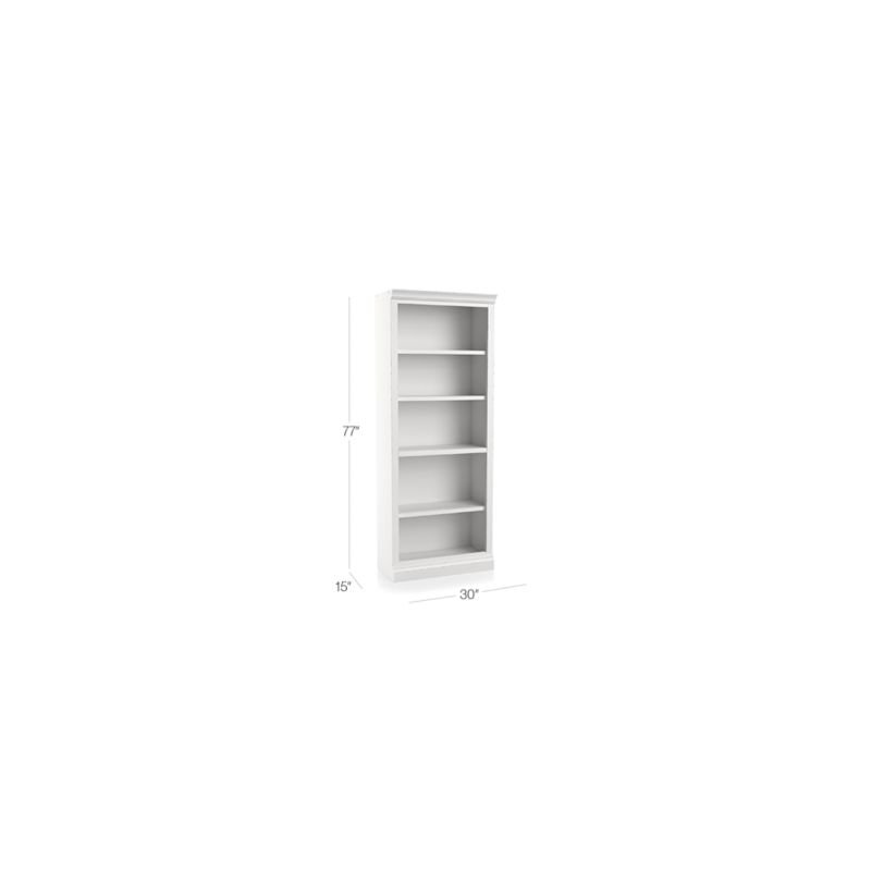 Cameo White Middle Open Bookcase