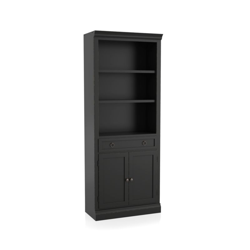 Cameo Bruno Black Middle Storage Bookcase