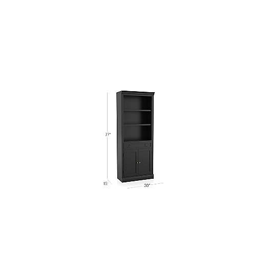 Cameo Bruno Black Middle Storage Bookcase