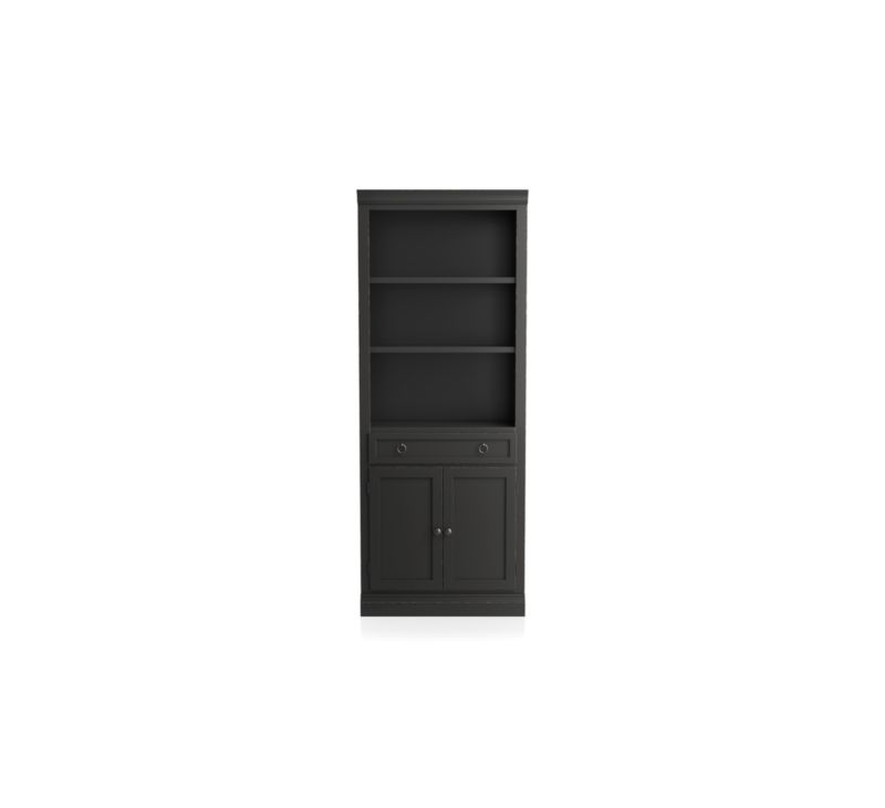 Cameo Bruno Black Middle Storage Bookcase