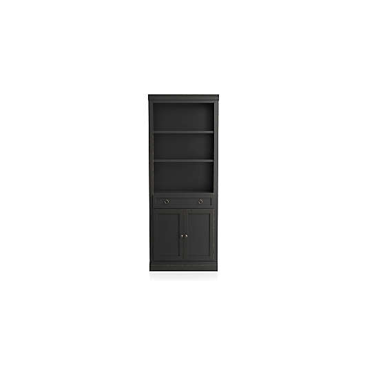 Cameo Bruno Black Middle Storage Bookcase