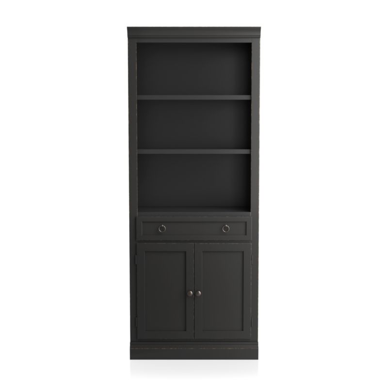 Cameo Bruno Black Middle Storage Bookcase