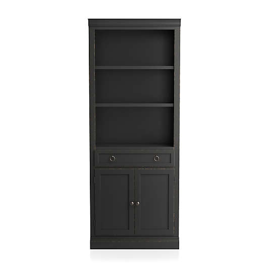 Cameo Bruno Black Middle Storage Bookcase