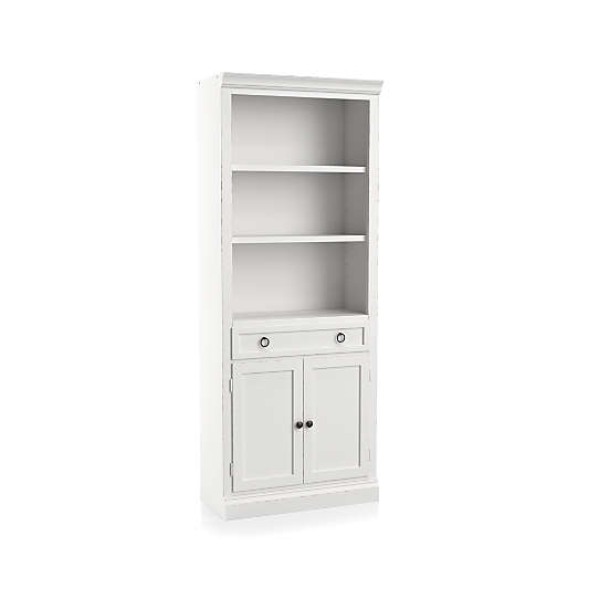 Cameo White Middle Storage Bookcase