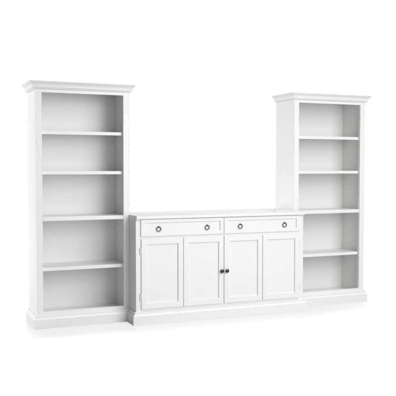 Cameo 3-Piece Modular White Storage Media Entertainment Center - image 5 of 8