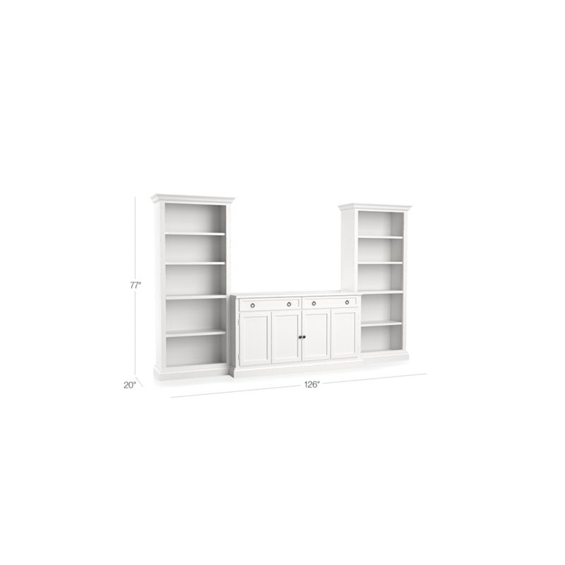 View Cameo 3-Piece Modular White Storage Media Entertainment Center - image 2 of 8