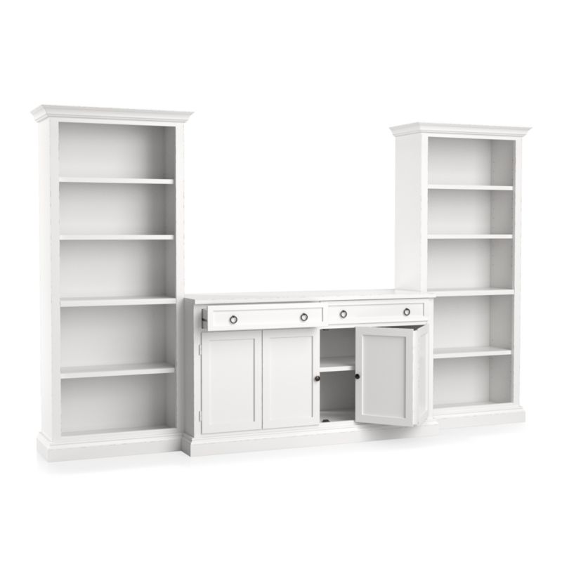 Cameo 3-Piece Modular White Storage Media Entertainment Center - image 4 of 8